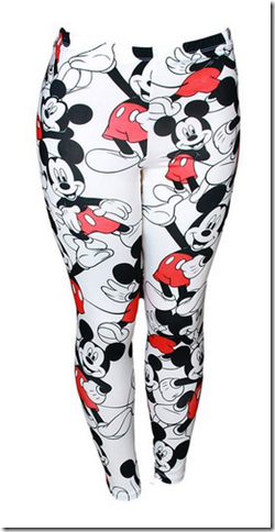 Disney Mickey Mouse & Minnie Mouse Mirrored Leggings Plus Size | Hot Topic