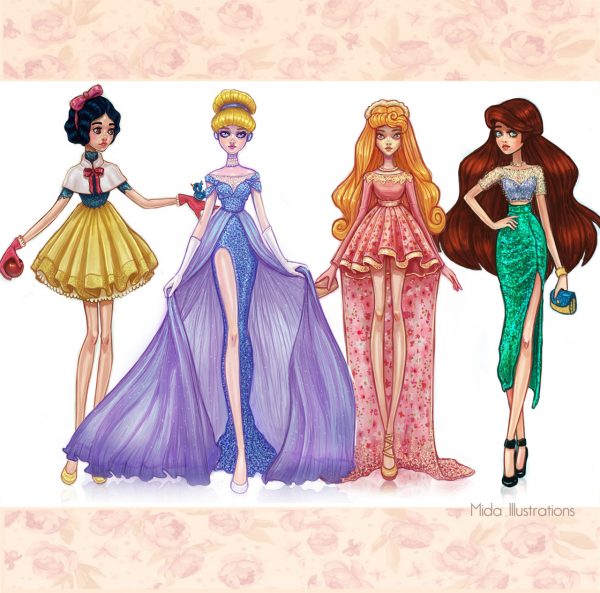 Mida Creates High Fashion Princess Sketches - News
