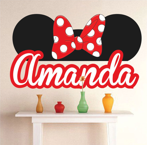 Make any room fabulous with a large Minnie Mouse decal Discovery