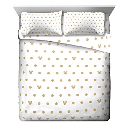 gold polka dot bedding target
