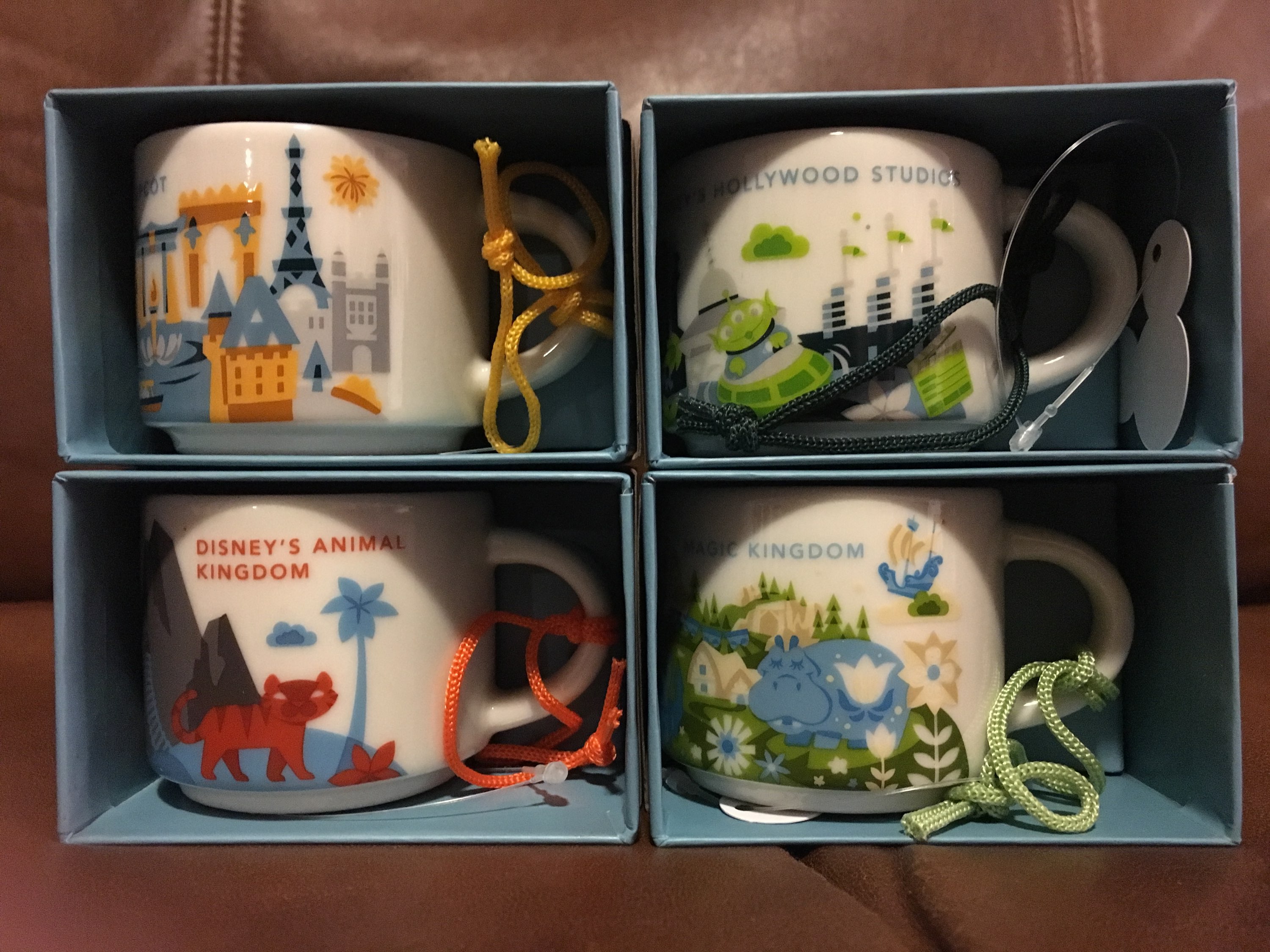 Starbucks Disney Parks Mugs Ornaments