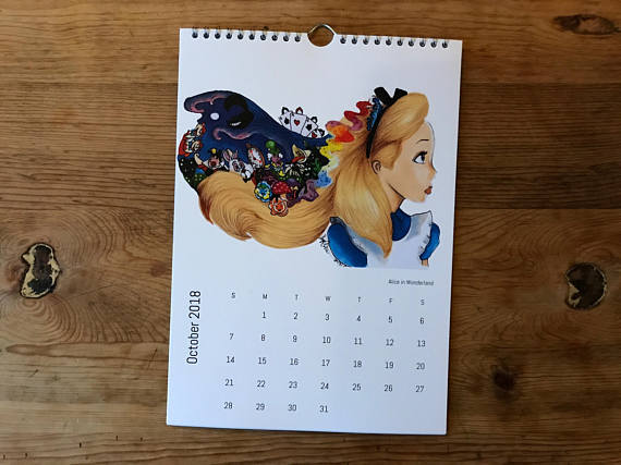disney animation desk calendar