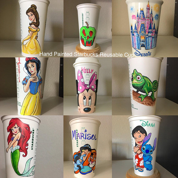 Try Something New, with a Hand Painted Mystery Disney Starbucks Cup