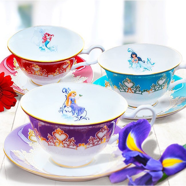 English Ladies Co. Bone China Disney Princess Tea Cups