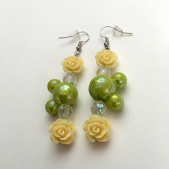 Flower and Garden Inspired Mickey Mouse Earrings