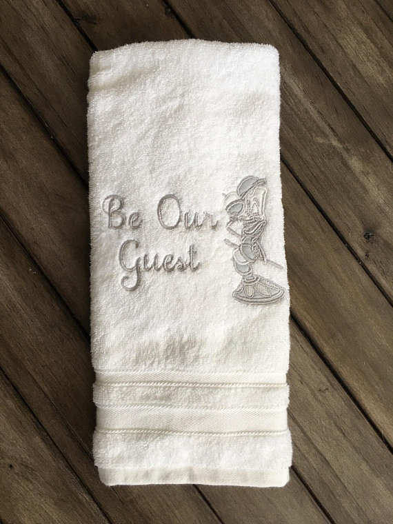 Spruce Up Your Bathroom With This Be Our Guest Hand Towel Decor