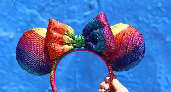 Rainbow Minnie Ears