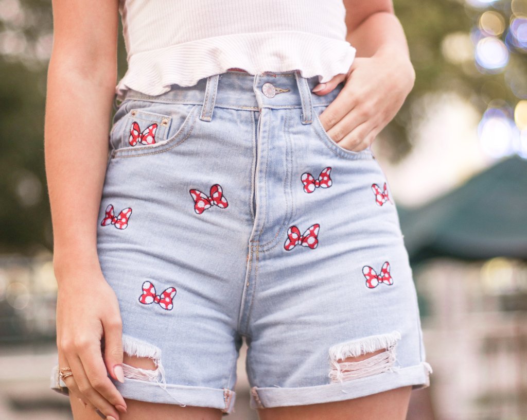 Minnie Mouse Bow Shorts