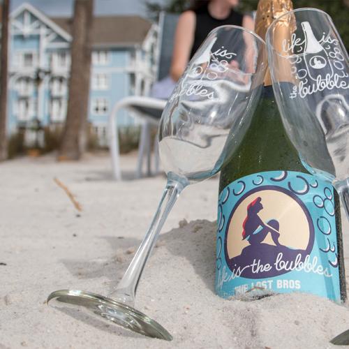 Ariel Inspired Champagne Flutes