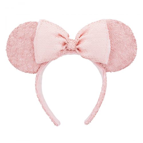 PHOTOS: New Pink and Gold Sequined Minnie Ear Headband Glimmers at