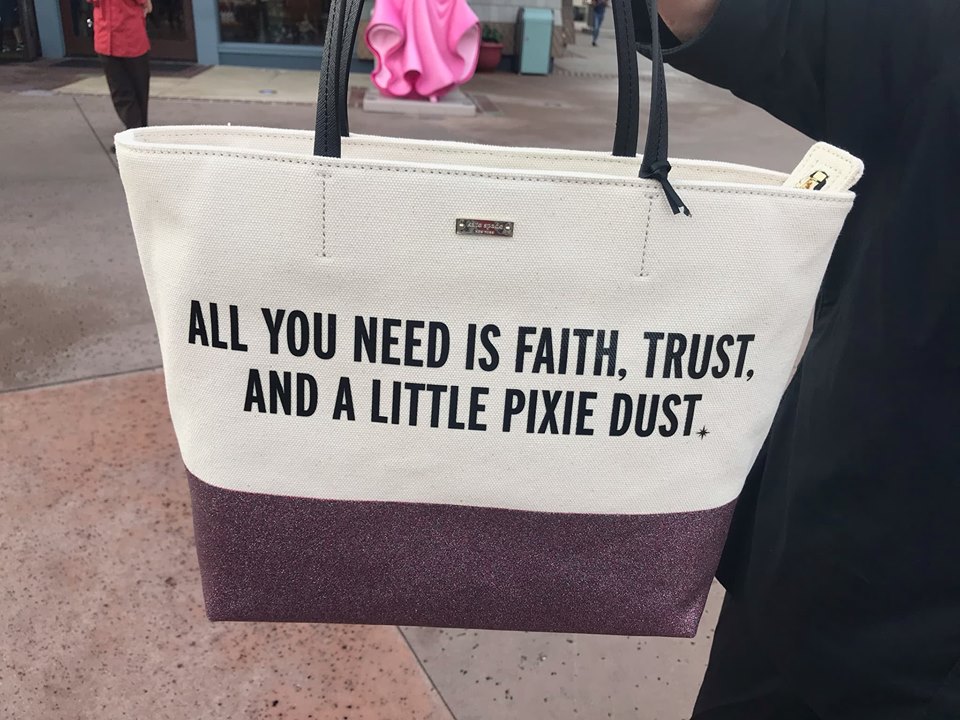New Kate Spade Disney Quote Bags