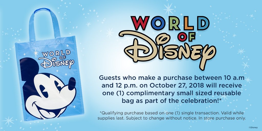 Complimentary Disney Bags