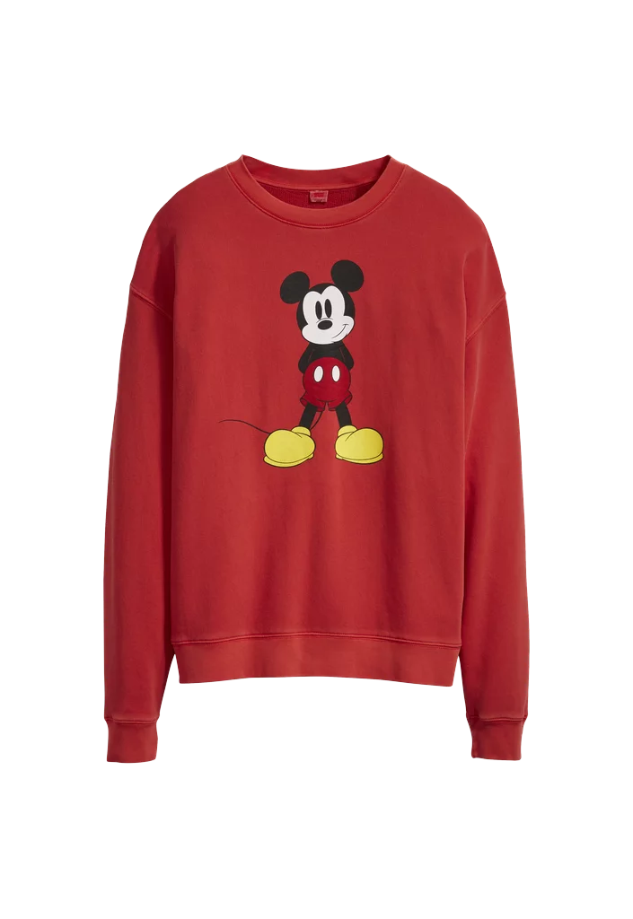 levi's mickey mouse sweatshirt