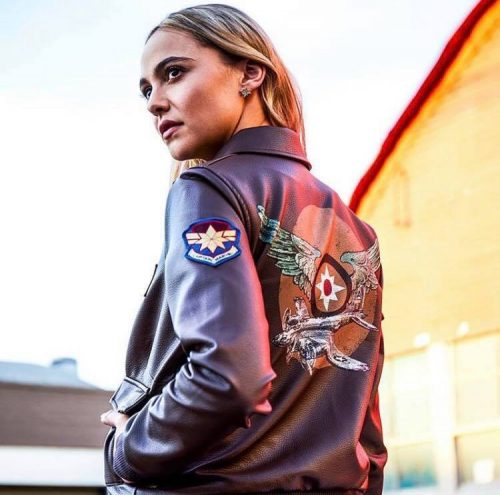 Her universe captain hot sale marvel leather jacket