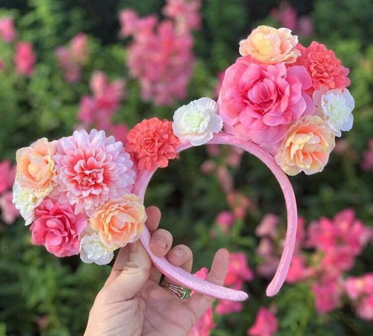 Floral Minnie Mouse Ears