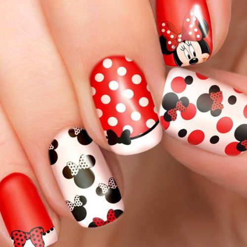Mickey mouse, Nail Wraps, Nail Stickers, Nail Strips, Gel Nails