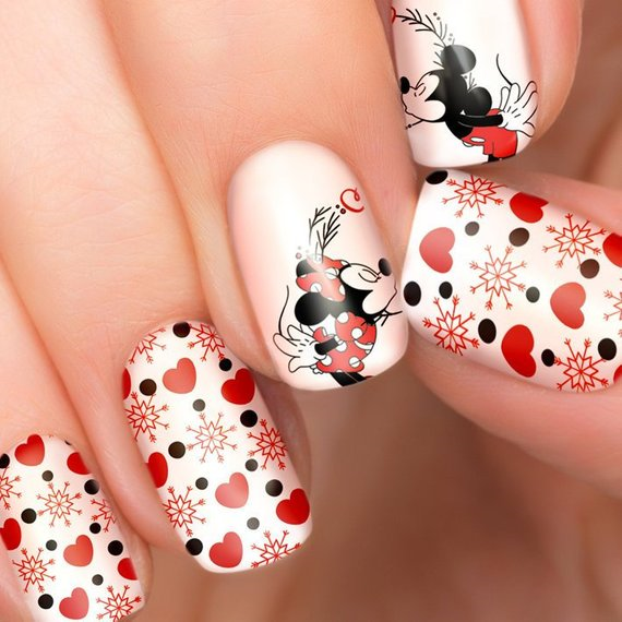 Mickey Mouse Nail Art Decals - Etsy