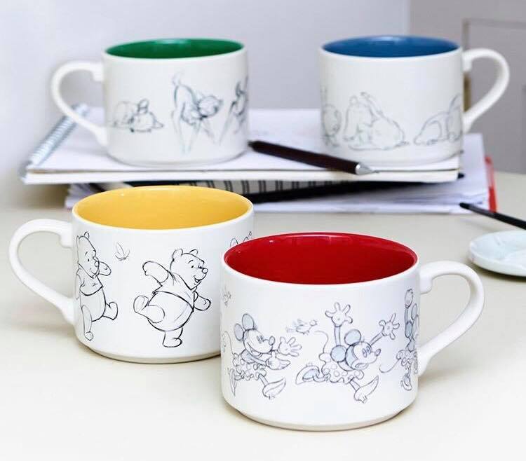 Disney Animation Sketch Mugs Start Your Morning Off With Magic Decor