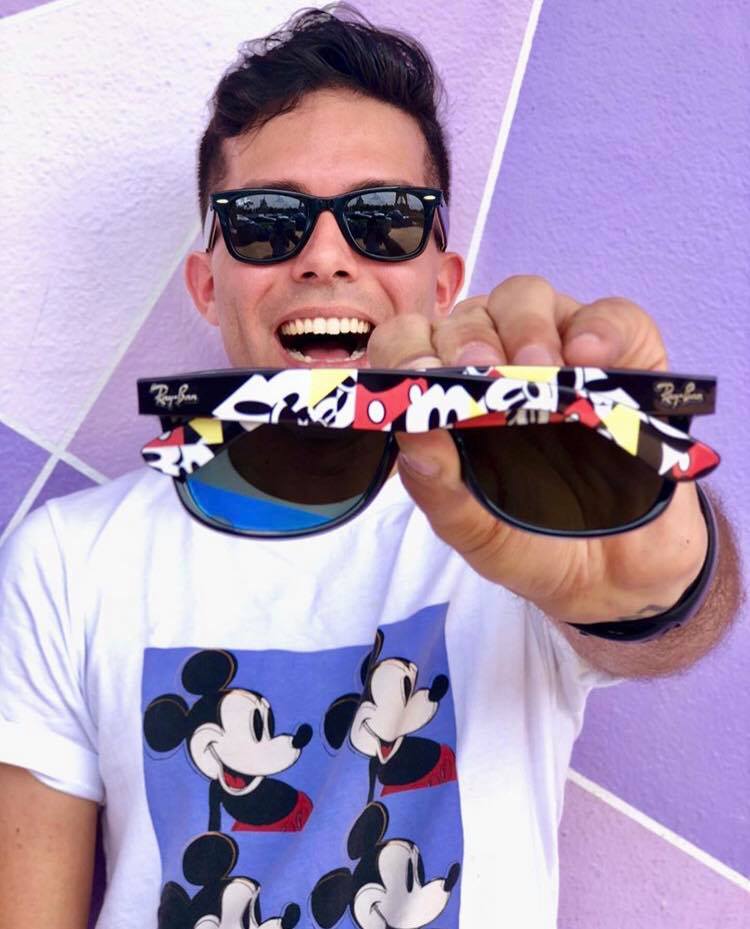 Disney Mickey Mouse Adult Sunglasses Black 