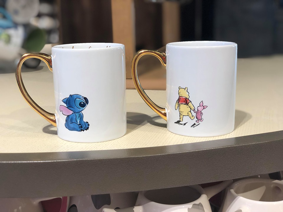 Gilded Disney Mugs