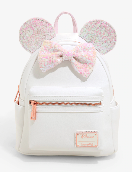 Shimmering Iridescent Minnie Mouse Backpack From Loungefly - bags