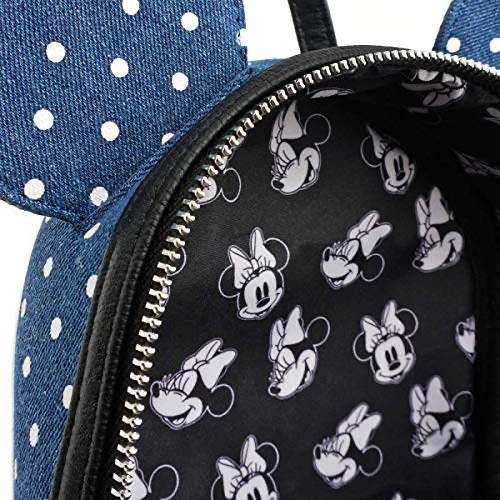 Disney Discovery- Loungefly Minnie Denim Backpack - bags 