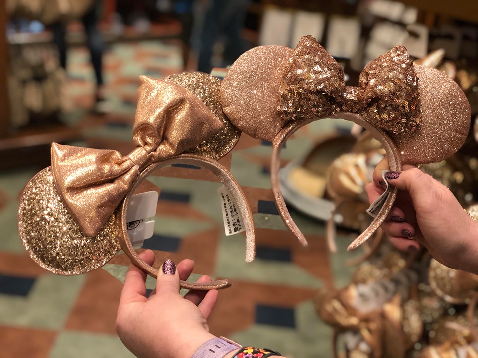 New Rose Gold Minnie Ears