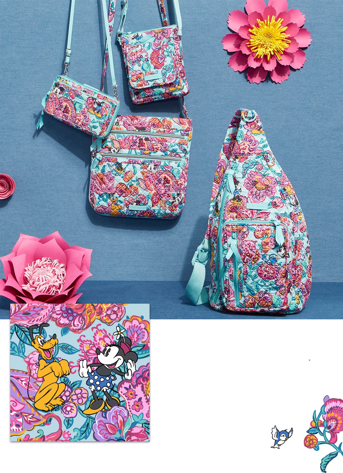 A New Disney Floral Vera Bradley Collection Has Sprung! bags