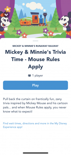 Mickey & Minnie's Trivia Time