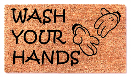 Mickey Wash Your Hands Doormats