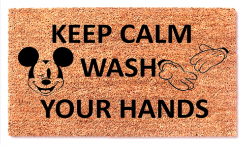 Mickey Wash Your Hands Doormats