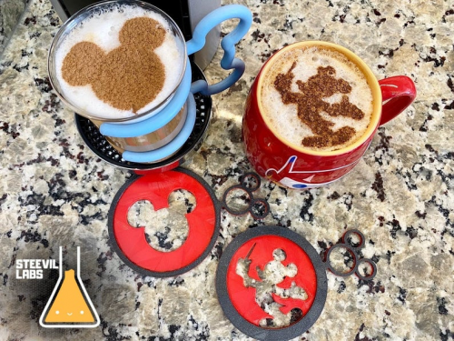 Disney Coffee Stencil