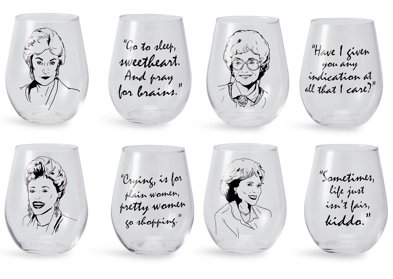 Golden Girls Wine Glasses