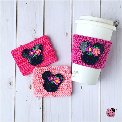 Spring Minnie Coffee Cozies