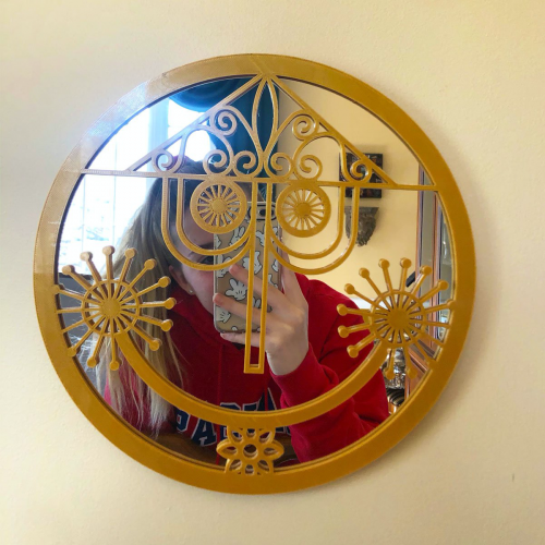 Small World Clock Face Mirror