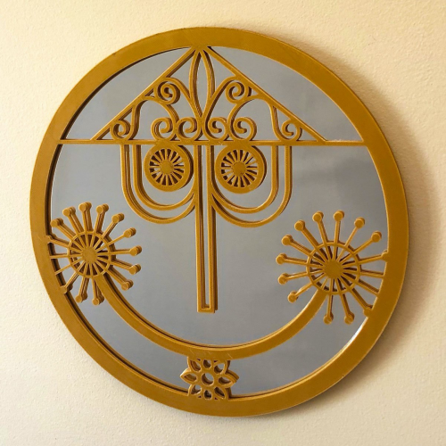 Small World Clock Face Mirror