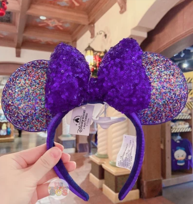 Purple Glitter Minnie Ears