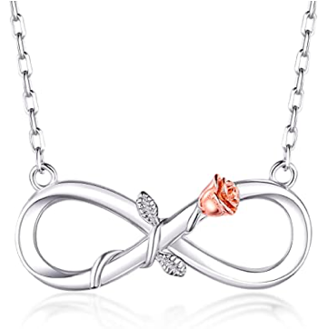 Rose Infinity Necklace