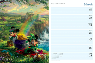 2021 Thomas Kinkade Disney Planner