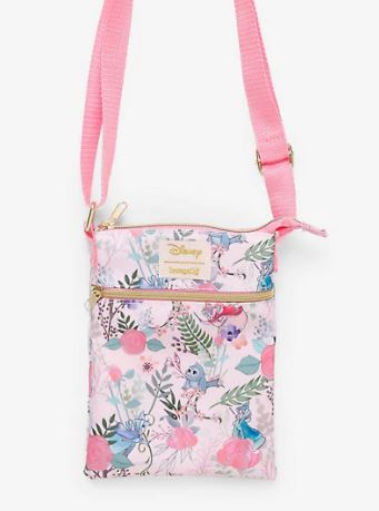 Loungefly Disney Lilo & Stitch Floral Passport Crossbody Bag