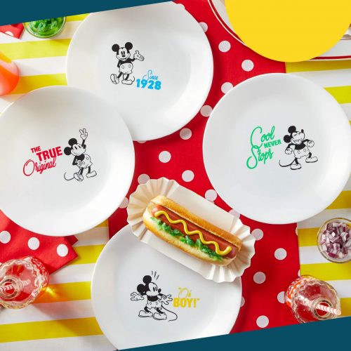 These Corelle Mickey Mouse Plates Are Too Cute! - Disney Dining