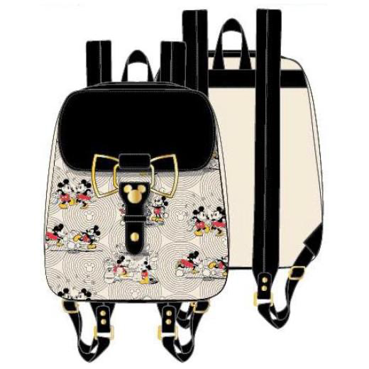 Disney Mickey Mouse Poses with Mickey Head Hardware Backpack