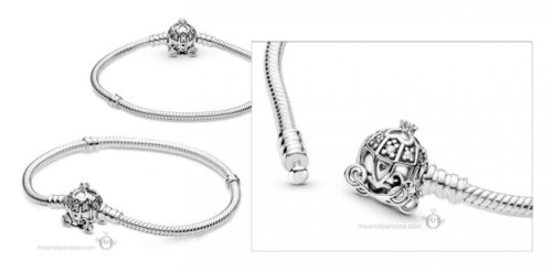 Disney, Cinderella Pumpkin Coach Clasp Bracelet, PANDORA