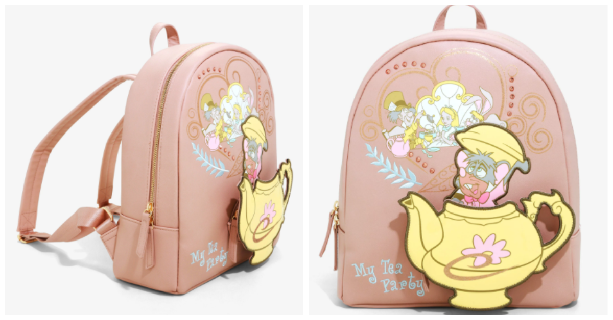 Danielle Nicole Disney Alice In Wonderland Mini Backpack Mad Hatter Tea Party Danielle Nicole Alice In Wonderland- DORMOUSE MAD HATTER TEA  main image 2