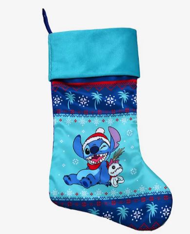 Pink Disney Lilo & Stitch Merry Stitchmas Socks