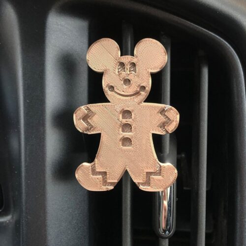 Gingerbread Mickey 3-D printed mask holder