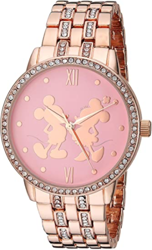 Rose Gold Mickey and Minnie Watch