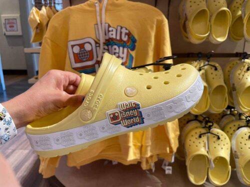 Retro yellow Disney Crocs