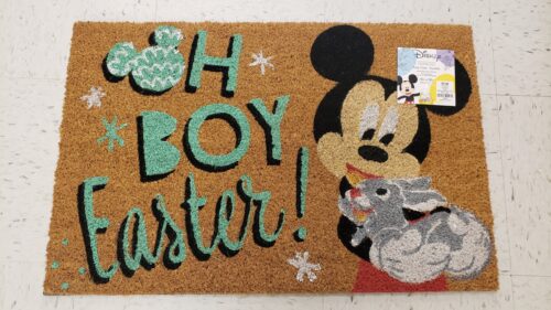 Mickey and Minnie Easter doormats