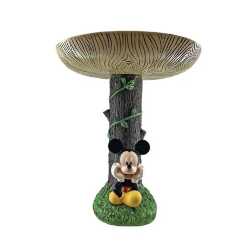 Hand-painted Mickey Mouse Birdbath